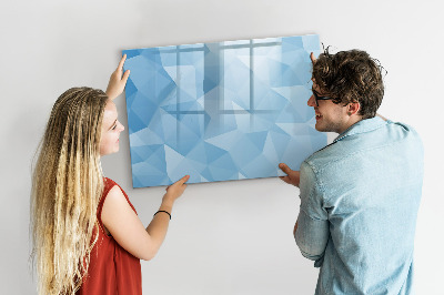 Beschreibbare magnettafel küche Abstraktion von Dreiecken