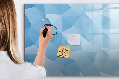 Beschreibbare magnettafel küche Abstraktion von Dreiecken