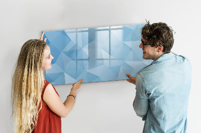 Beschreibbare magnettafel küche Abstraktion von Dreiecken