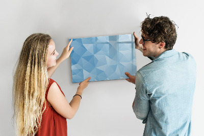 Beschreibbare magnettafel küche Abstraktion von Dreiecken