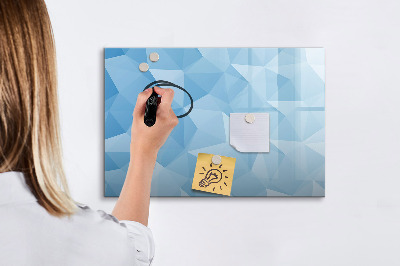 Beschreibbare magnettafel küche Abstraktion von Dreiecken