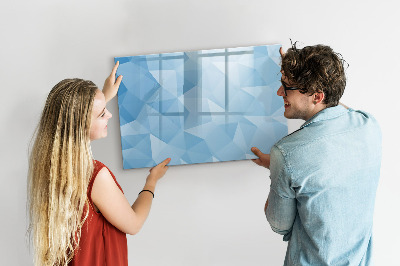 Beschreibbare magnettafel küche Abstraktion von Dreiecken