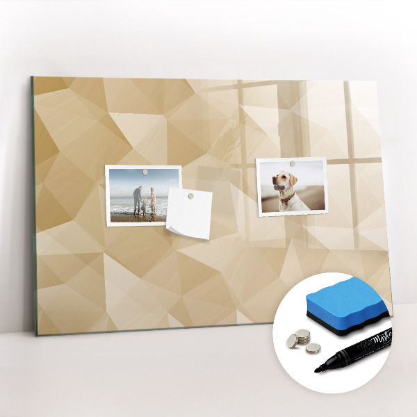 Beschreibbare magnettafel Abstraktion von Dreiecken