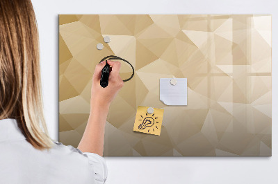 Beschreibbare magnettafel Abstraktion von Dreiecken