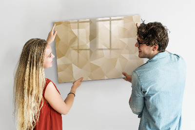 Beschreibbare magnettafel Abstraktion von Dreiecken