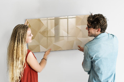 Beschreibbare magnettafel Abstraktion von Dreiecken