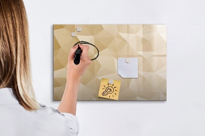 Beschreibbare magnettafel Abstraktion von Dreiecken