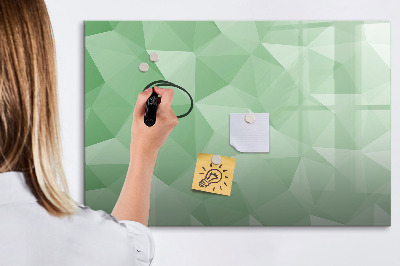 Beschreibbare magnettafel küche Abstraktion von Dreiecken