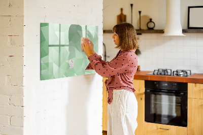 Beschreibbare magnettafel küche Abstraktion von Dreiecken