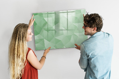 Beschreibbare magnettafel küche Abstraktion von Dreiecken