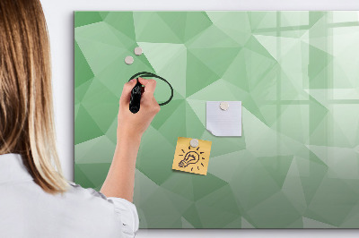 Beschreibbare magnettafel küche Abstraktion von Dreiecken