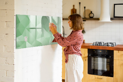 Beschreibbare magnettafel küche Abstraktion von Dreiecken