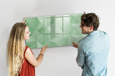 Beschreibbare magnettafel küche Abstraktion von Dreiecken