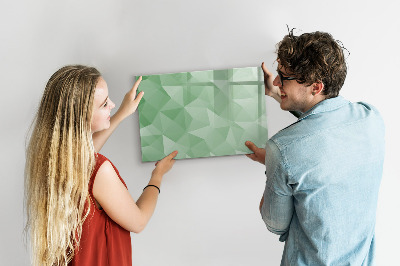 Beschreibbare magnettafel küche Abstraktion von Dreiecken