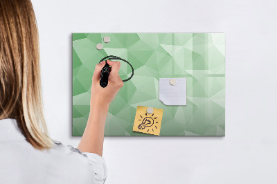 Beschreibbare magnettafel küche Abstraktion von Dreiecken