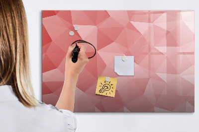 Beschreibbare magnettafel Abstraktion von Dreiecken