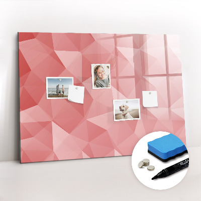 Beschreibbare magnettafel Abstraktion von Dreiecken