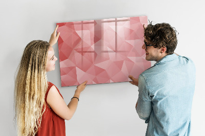 Beschreibbare magnettafel Abstraktion von Dreiecken