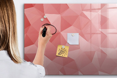 Beschreibbare magnettafel Abstraktion von Dreiecken