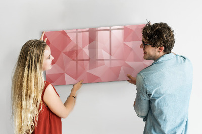 Beschreibbare magnettafel Abstraktion von Dreiecken