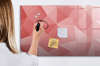Beschreibbare magnettafel Abstraktion von Dreiecken