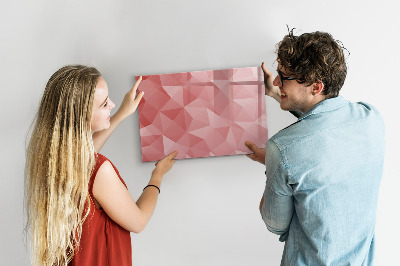 Beschreibbare magnettafel Abstraktion von Dreiecken