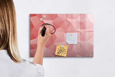 Beschreibbare magnettafel Abstraktion von Dreiecken