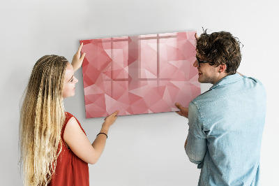 Beschreibbare magnettafel Abstraktion von Dreiecken