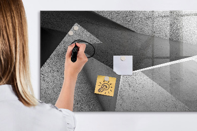 Beschreibbare magnettafel küche Abstrakte Dreiecke