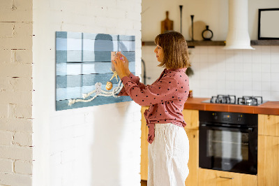 Beschreibbare magnettafel Gestreifte Jakobsmuschelbretter