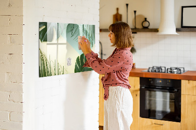 Beschreibbare magnettafel küche Monstera geht