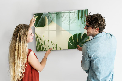 Beschreibbare magnettafel küche Monstera geht