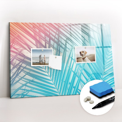 Beschreibbare magnettafel Tropische Palme