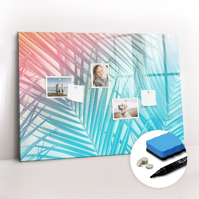 Beschreibbare magnettafel Tropische Palme