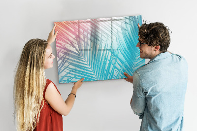 Beschreibbare magnettafel Tropische Palme