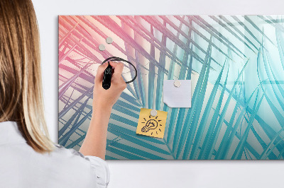 Beschreibbare magnettafel Tropische Palme