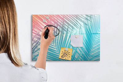 Beschreibbare magnettafel Tropische Palme