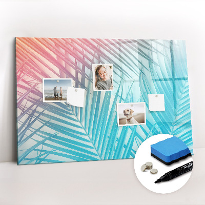 Beschreibbare magnettafel Tropische Palme