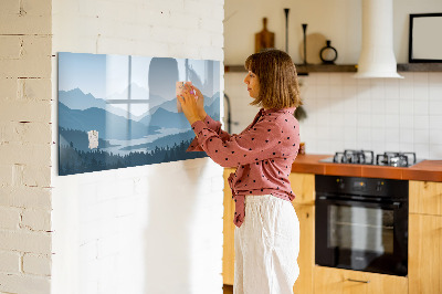 Beschreibbare magnettafel küche Berglandschaft