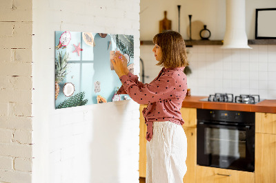 Beschreibbare magnettafel Sommerkomposition