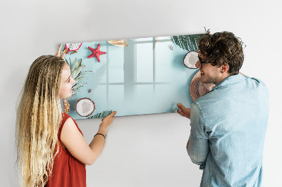 Beschreibbare magnettafel Sommerkomposition
