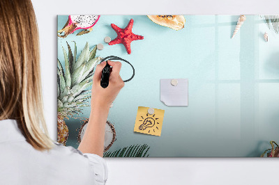 Beschreibbare magnettafel Sommerkomposition