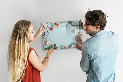 Beschreibbare magnettafel Sommerkomposition
