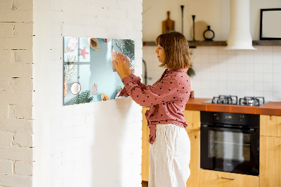 Beschreibbare magnettafel Sommerkomposition