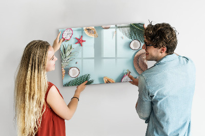 Beschreibbare magnettafel Sommerkomposition