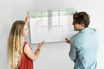 Beschreibbare magnettafel Wochenplaner