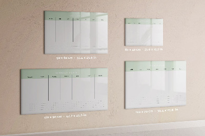 Beschreibbare magnettafel Wochenplaner