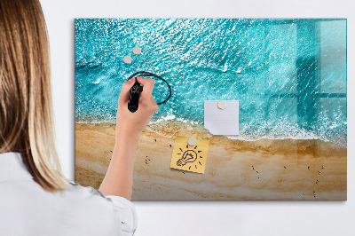 Beschreibbare magnettafel küche Menschen am Meeresstrand