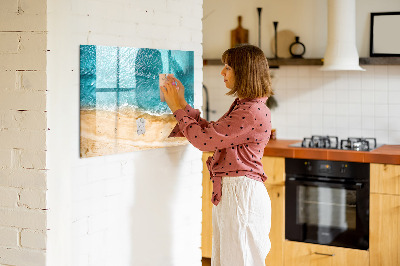 Magnetische Schreibtafel Menschen am Meeresstrand