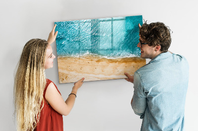 Beschreibbare magnettafel küche Menschen am Meeresstrand